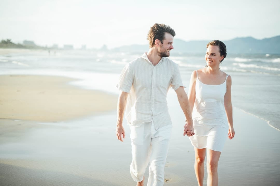 Honeymoon couple travel adventure